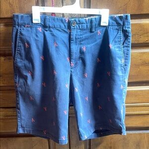 Men's Old Navy Embroidered Lobster Shorts 36